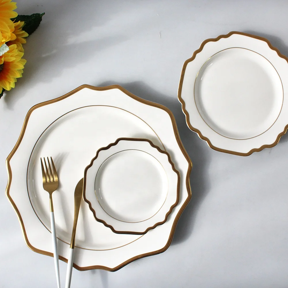 Dinner Plate Sets Porcelain Dinnerware Sets Ceramic Plates For Wedding