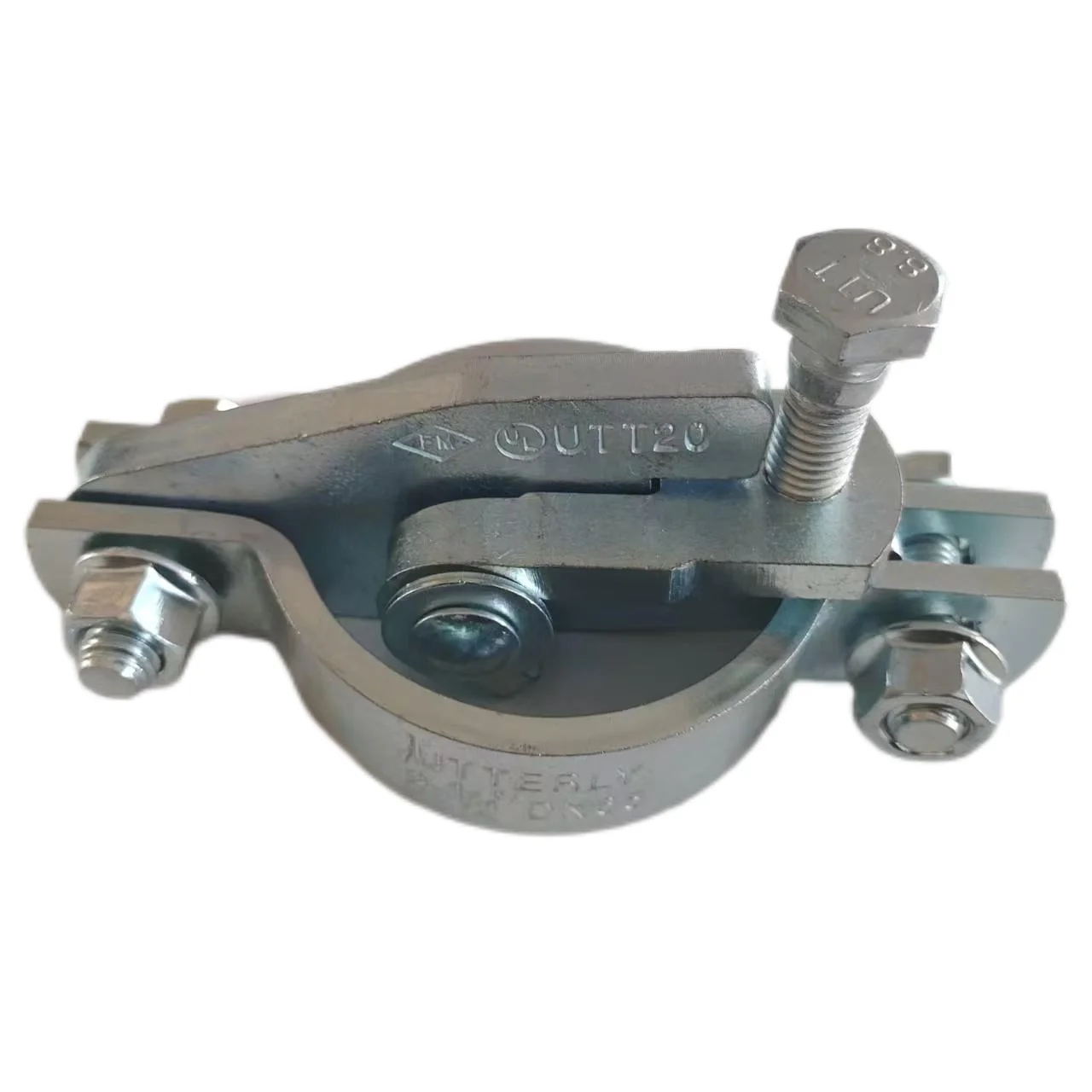 UTT20 Steel Fire Pipe Fixing Clamp with Laser Cutting Zinc Galvanizing for Seismic Stabilizer Bracket UL CE FM