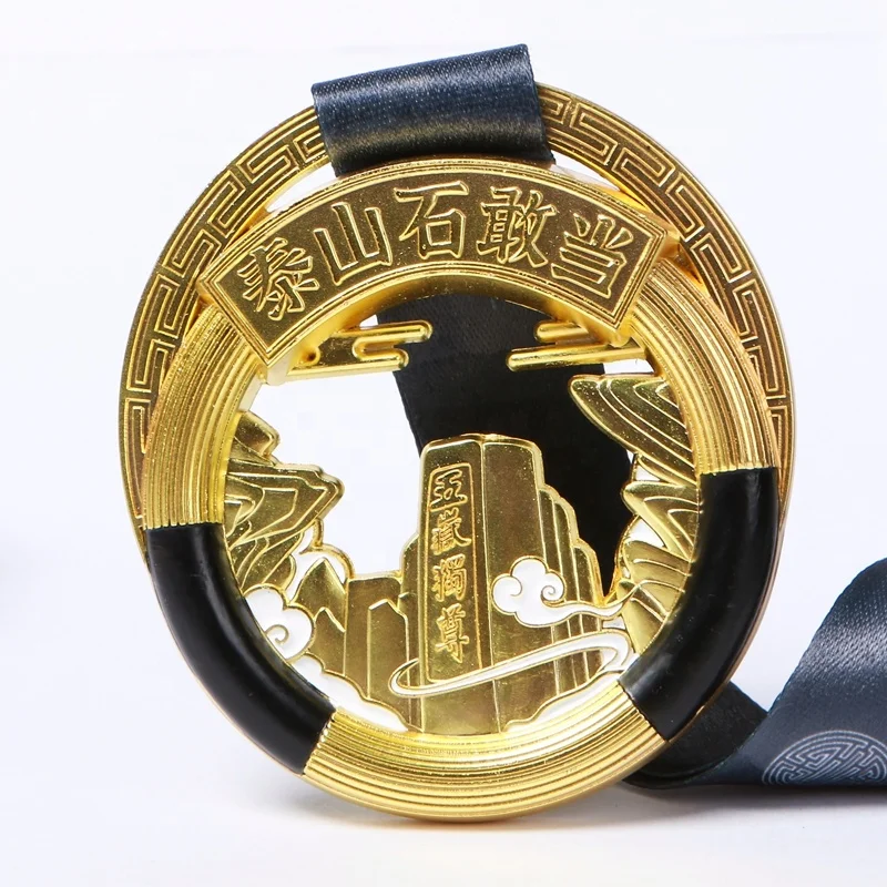 Custom Zinc Alloy 3d Hollow Cut Out Sports Metal Medal Marathon Running Race Award Medals