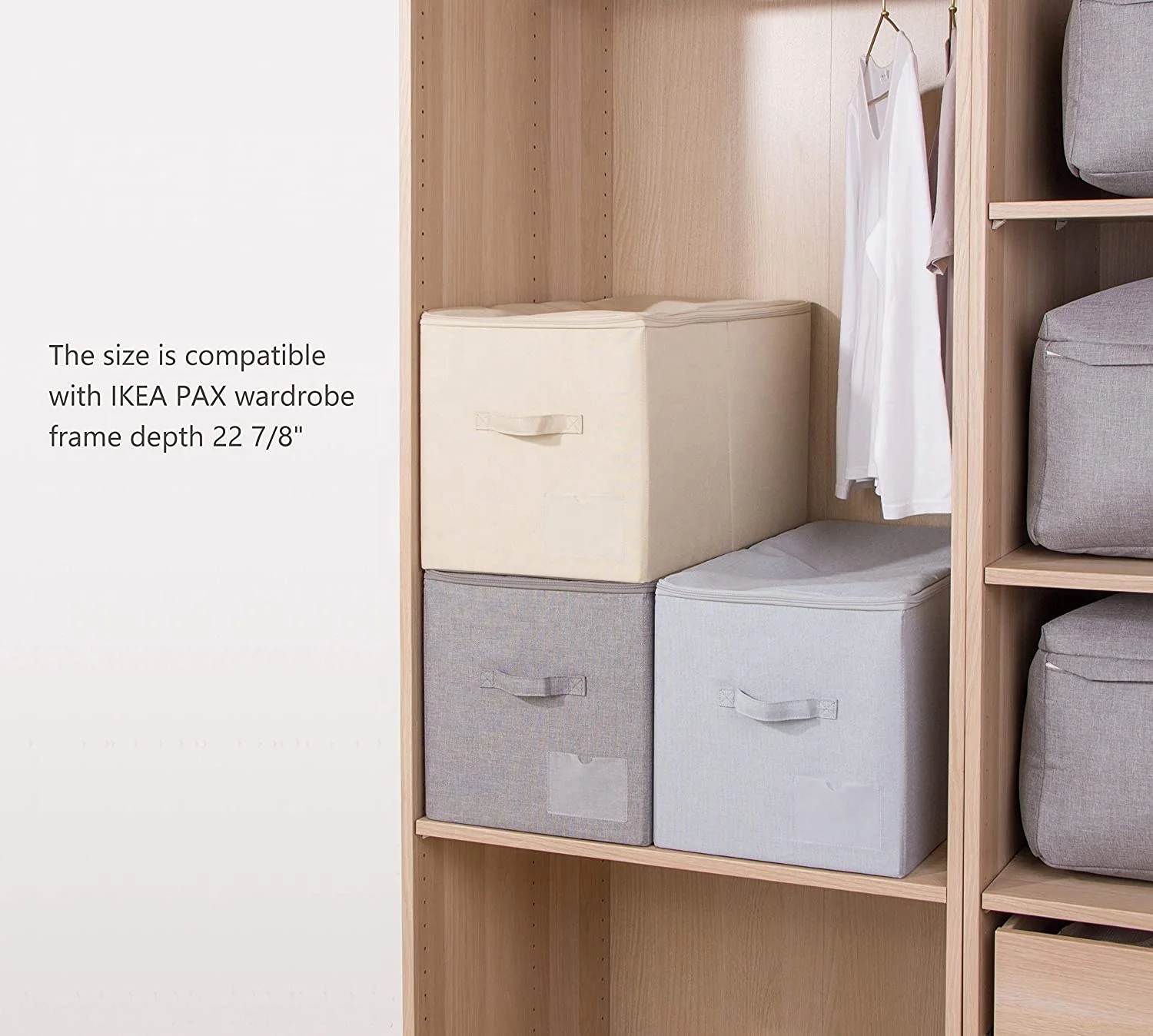 Large Quilts Comforters Blankets Duvets Storage Containers with Lid, Dust Proof Storage Organizer Box for Seasonal Beddings