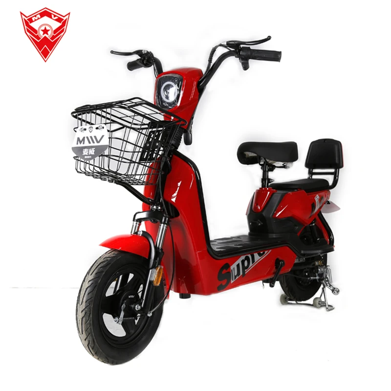 Macev Buy 350W Low Speed Girl Two Seat Electric Bike from China Electronic Steel USB Charging Port Lithium Battery 48V 3 Speed