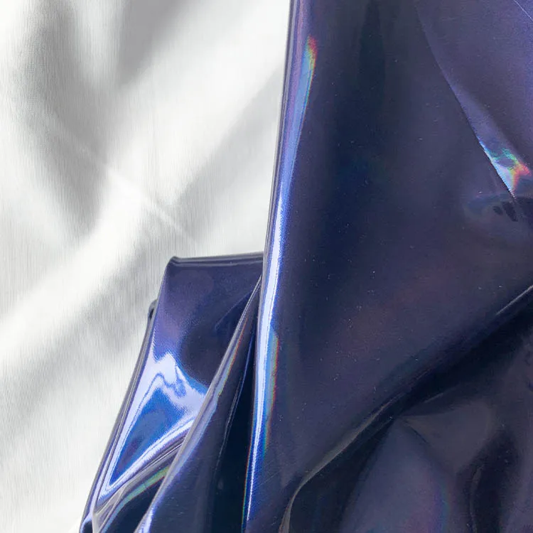 laser pu leather 4 way stretch leather for trousers