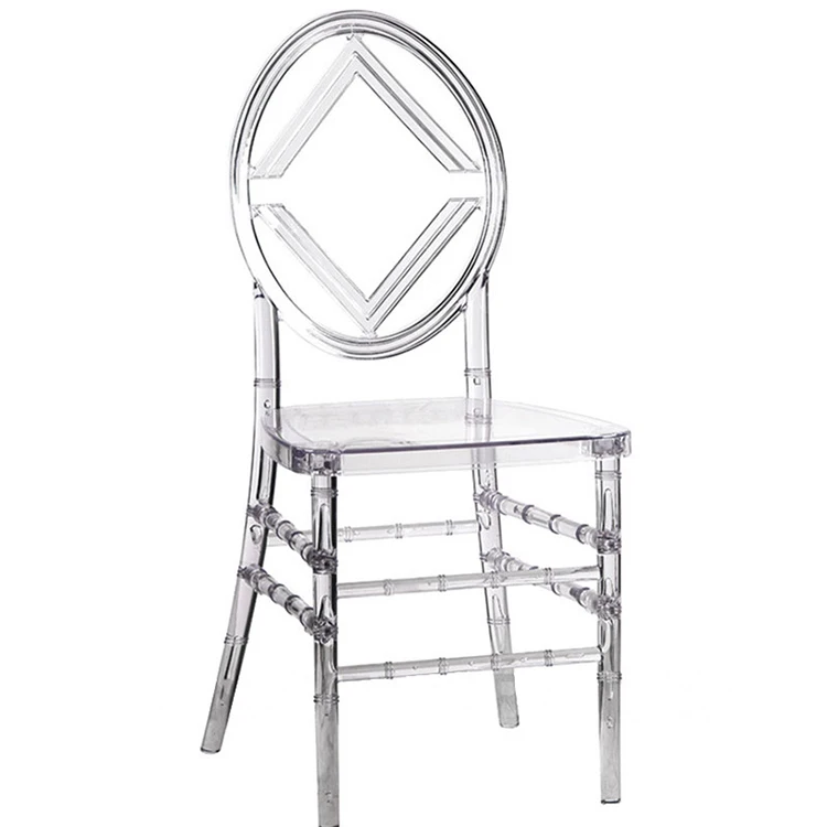 Hot Sale Factory Low Price Luxury Event Rental clear Wedding Chair Acrylic Plastic Ghost Chair for Events