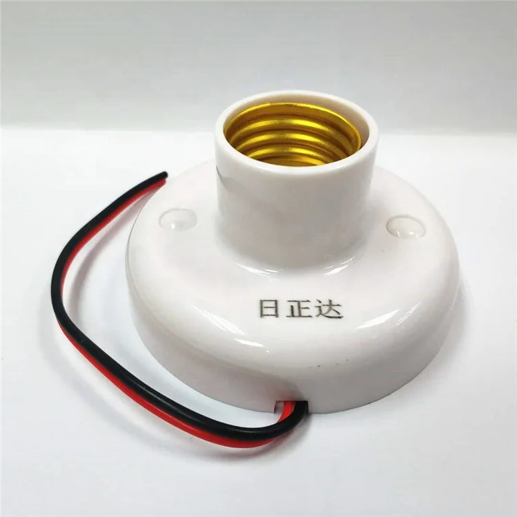 2024 plastic voice sound sensor lamp holder for E27 bulb