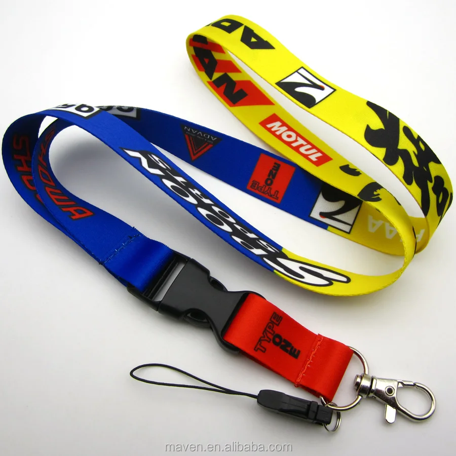 JDM Style Racing Car Lanyard Key Mobile ID Card Hanging Strap Quick Release Neck Lanyards For HKS Initial D NOS Spoon Nismo