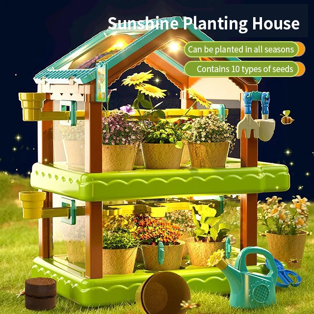 DIY STEM Toy Small Garden Mini Growing Plant Toy Kids Experimental Observation Toy Fruit And Vegetables