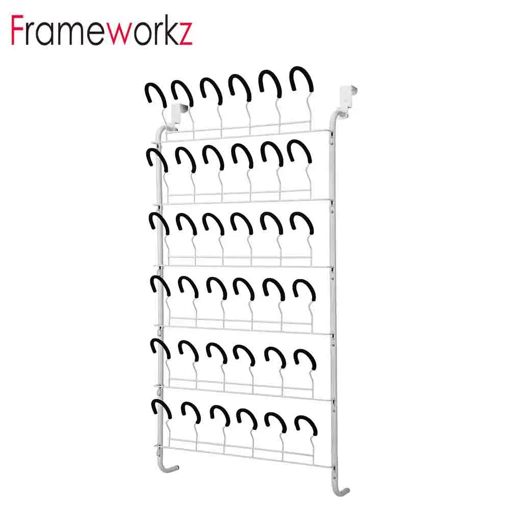 18 Pairs Over Door Hanging Shoe Rack /Iron Shoe Rack / Commercial Shoe Racks