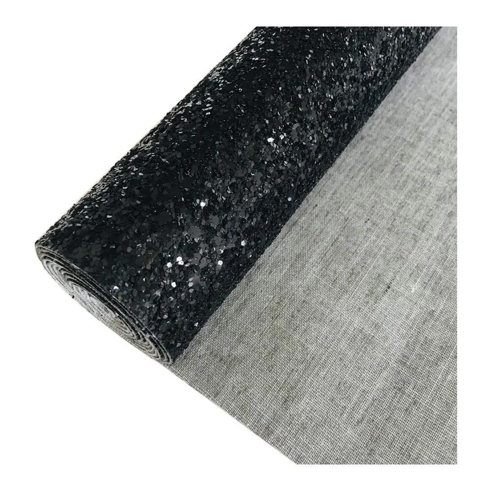 Черный массивный Блестящий рулон ткани для обшивания стен обои вечеринки и свадьбы украшения cricut поделки