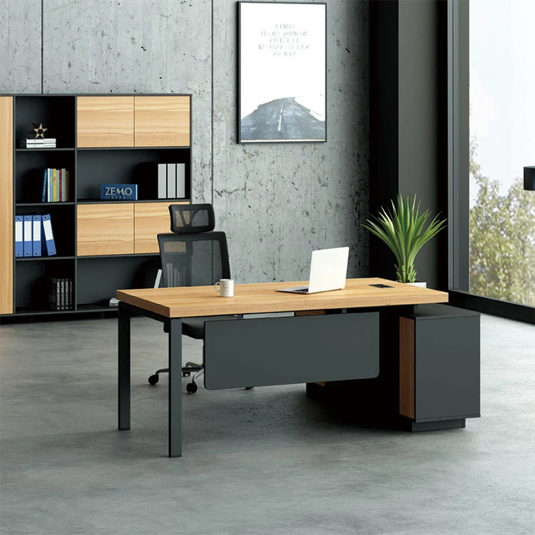 One Stop Supplying Commercial System Office Table Design Manager Executive Sesk with Drawers Modern