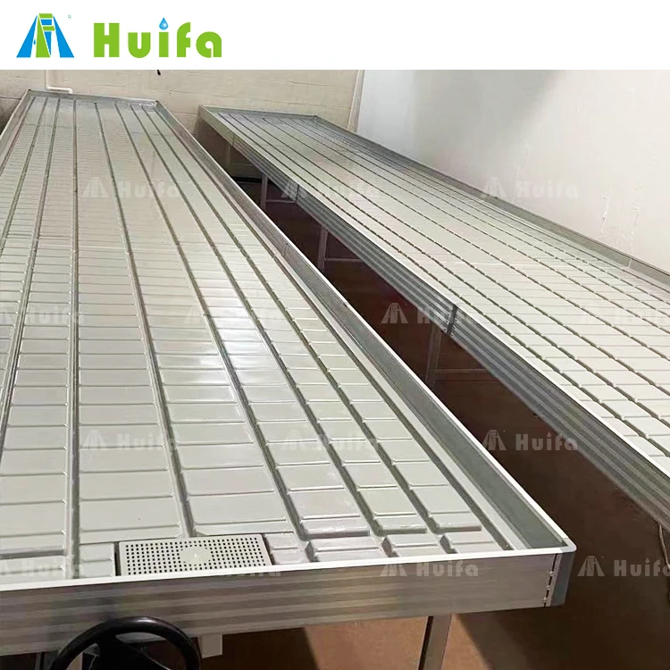 Hydroponics 5 Ft X 12 Ft High Quality Greenhouse Rolling Bench Ebb Flow Table For Sale