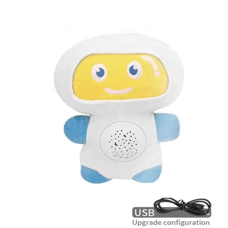 2024 Hot Sale Christmas Kids Gift Usb Charging Music Story Recording Stuffed Doll Projection Light Santa Plush Toy