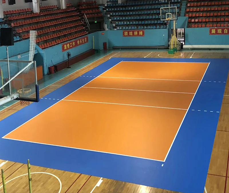Playground Indoor 4.5Mm Thickness volleyball Court mat Pvc sport Flooring