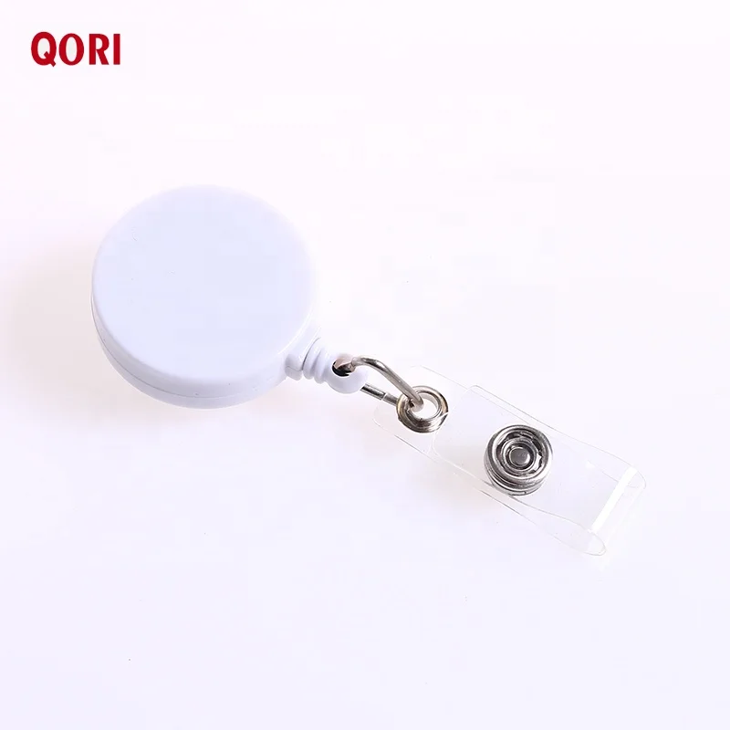 Высокое качество плоской поверхности круглый id card badge reel card держатель