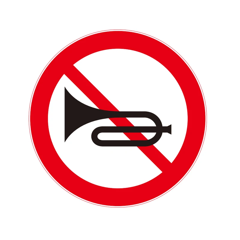Traffic Sign with Forbidden Honking Horns Height Width Weight Limits Speed Limit Signs Solar Safety Sign Aluminum Plate