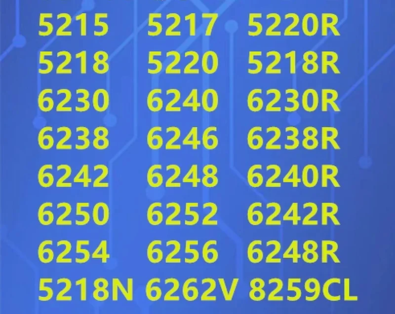 Оригинальный Xeon CPU 6226R 6230R 6238R 6240R 6242R 6246R 6248R 6258R Официальный Золотой Серебряный Бронзовый Новый использованный Ref состояние в наличии