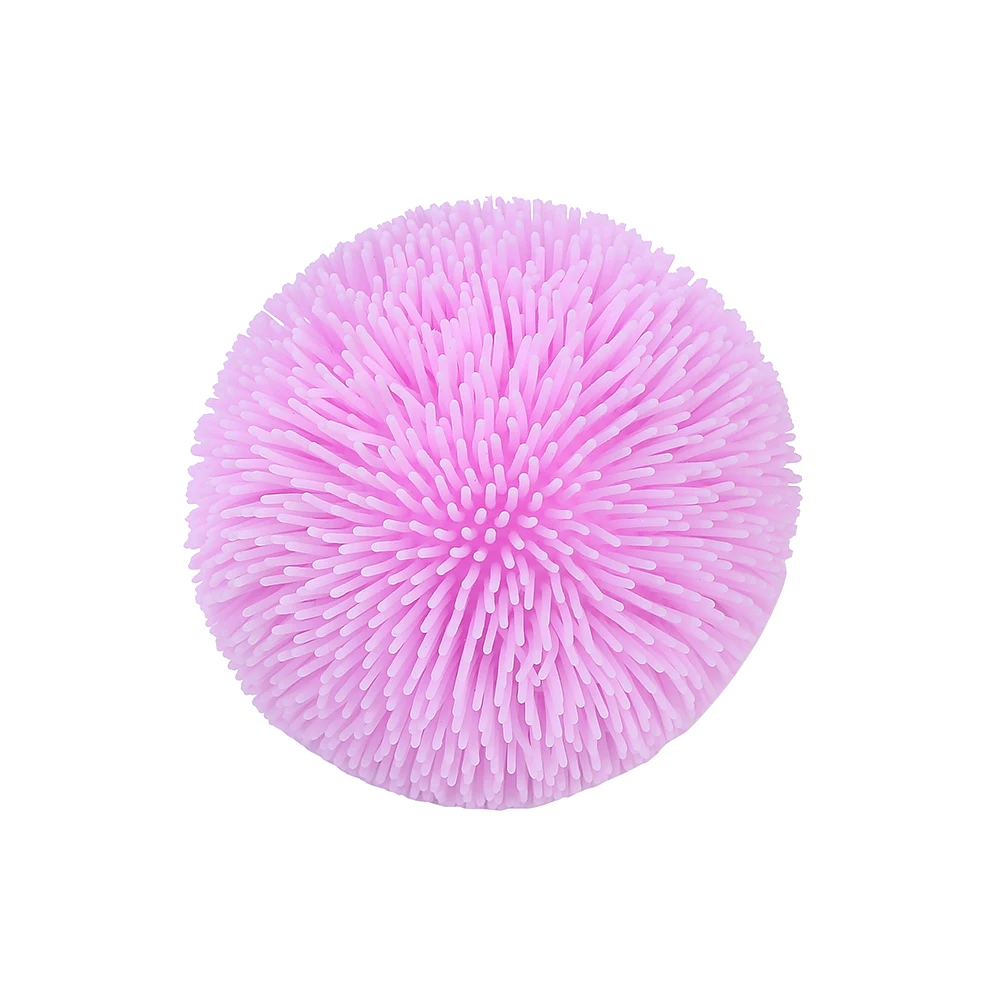 Squeeze Smile Face Yoyo Ball Toy Cute Squishy Face Flashing Yoyo Puffer Stress Ball Toy For Kids