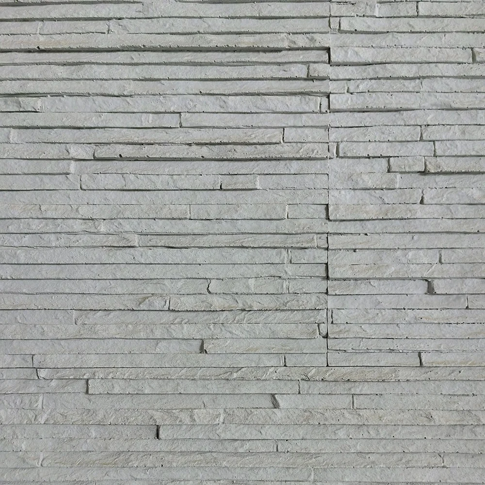Textured Line Stone look Decorative flexible soft stone Wall panel  veneer for outside wall durable mcm flexible stone  tile
