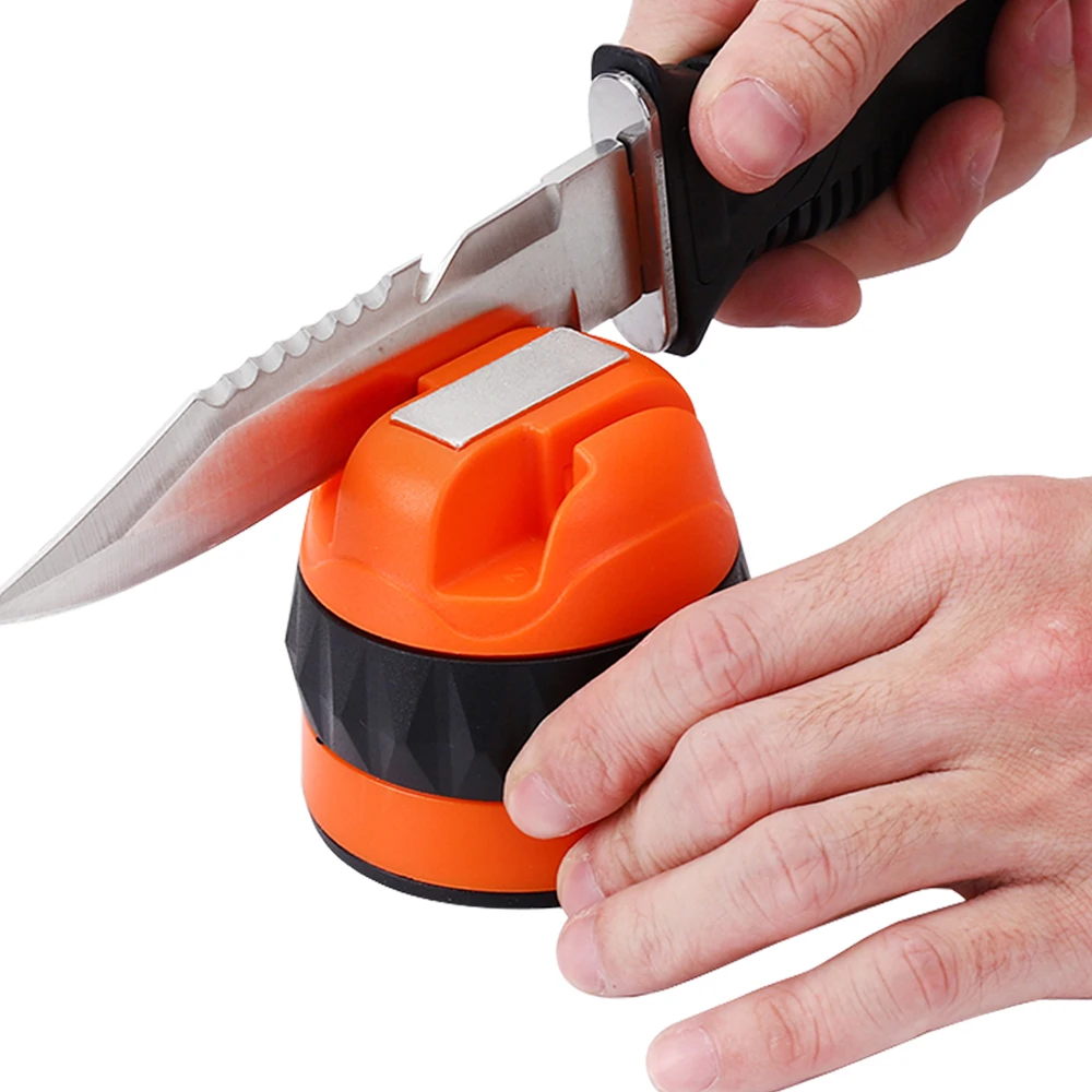 Wholesale Hot sale Kitchen Knife Mini Outdoor Manual Portable Can be fixed Knife Sharpener Scissors Kitchen Knife Pocket