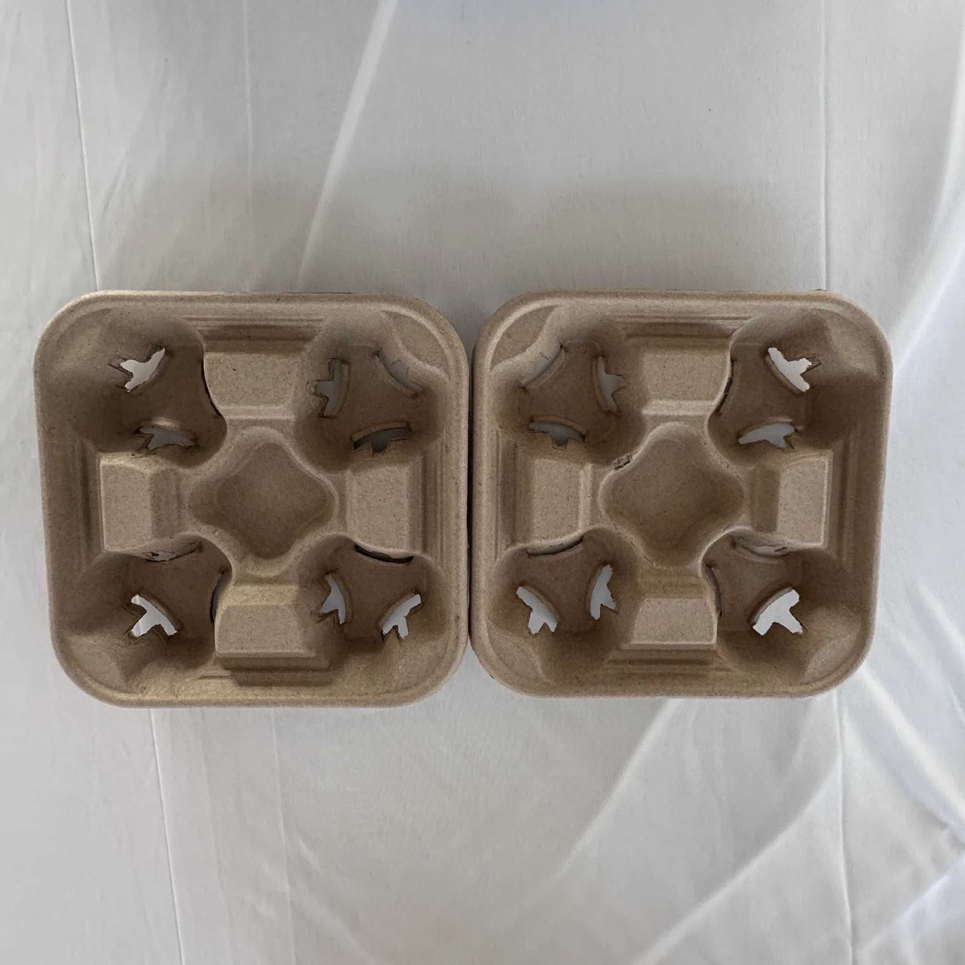 Durable Biodegradable Molded Pulp Bamboo Packaging Disposable Biodegradable Recycled Customized Paper Pulp Tray