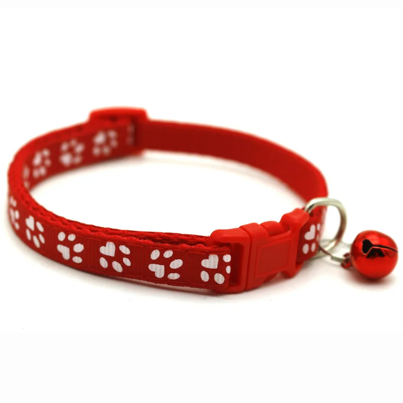 New Arrival Puppy Collars with Bell Adjustable 19-32cm Soft Nylon Adjustable Breakaway Identification Collars for Newborn Pets