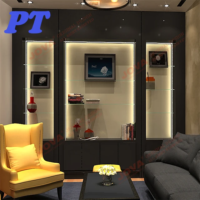 Luxury wall showcase displays for Jewellery Shop Furniture Showroom
