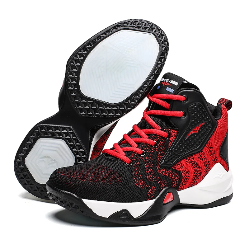 Basketball Shoes Breathable Casual Sneakers Fashion Hollow Sole Lace Up High Top Sport Boots Winter Male Footwear men sneakers