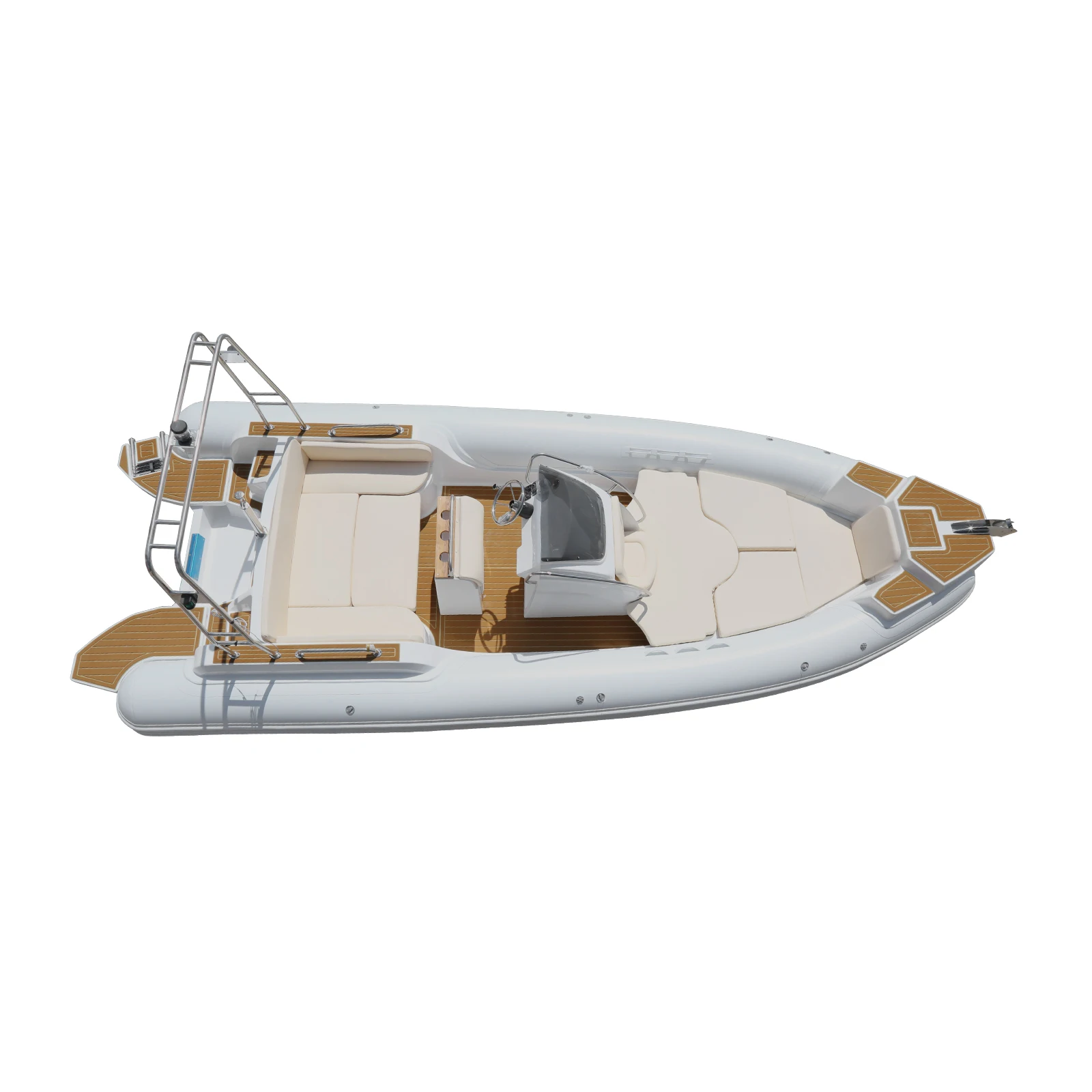 Newest RIB 700 Luxury Fishing Yacht PVC and Hypalon Material for Ocean Waters Rescue and Outdoor Sports Available for Sale