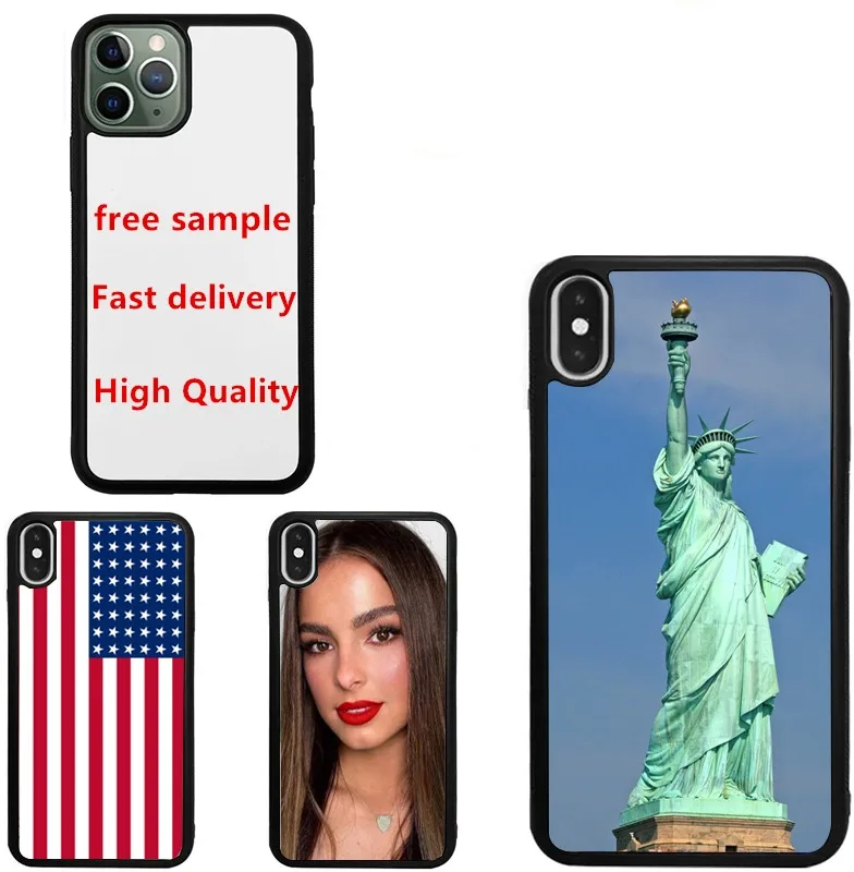 Factory Wholesale Blank Sublimation Phone Cases High Quality TPU Soft Silicone With Sublimation Aluminum Sheet Phone Cases For I