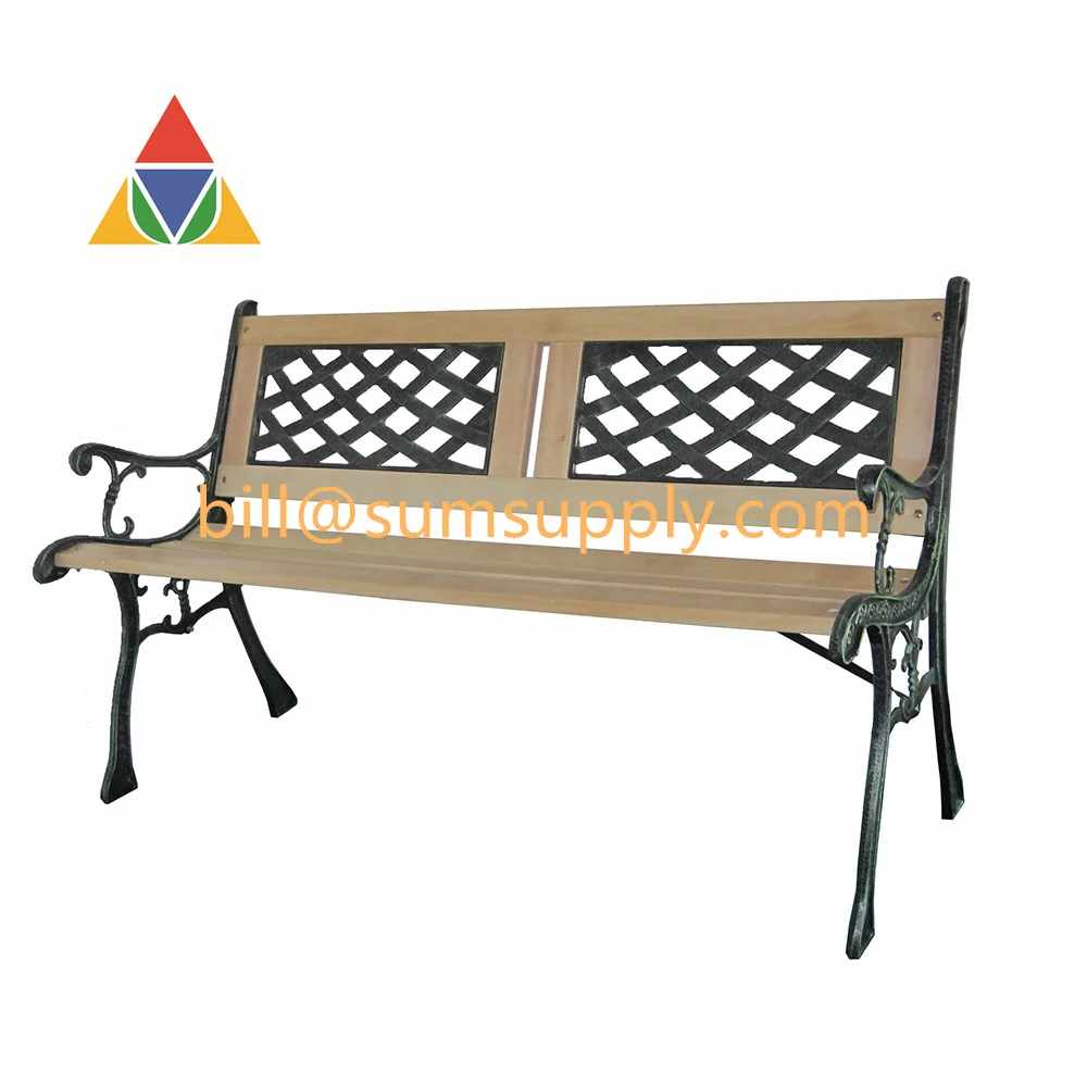 
Weather-Resistant Garden Bench with cast iron park bench legs 