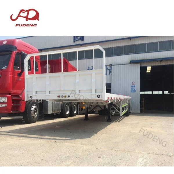 Дешевые 3 оси 40ft или 20ft трейлера контейнер полуприцеп с безбортовой платформой и полуприцеп контейнер для продажи