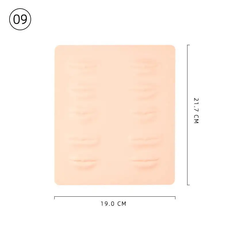 Professional Accessories Silicone Lip Eyebrow Blank Artificial Tattoo Practice Skin Microblading Permanent Makeup Fake Skin