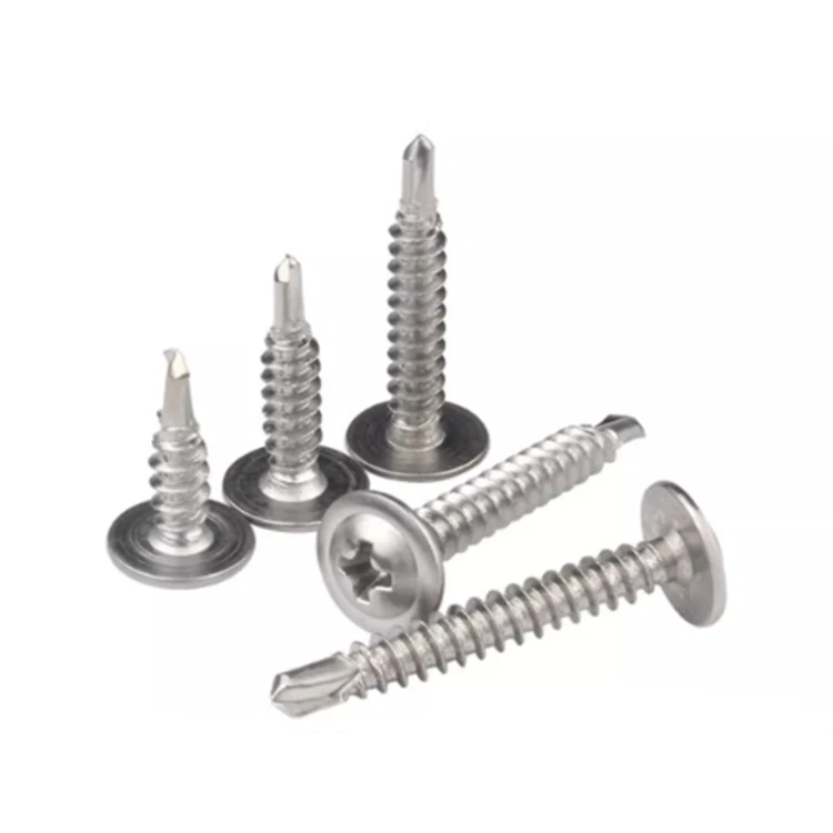 410 Stainless Steel Cross Large Flat Head Drill Tail Screw Round-Headed Dovetail Nail