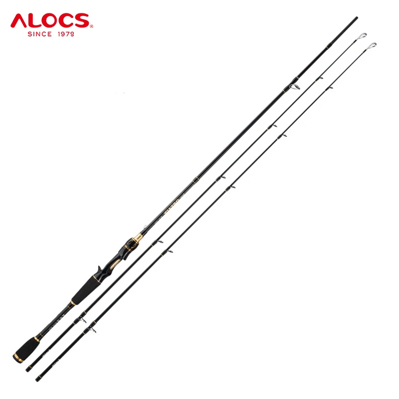 Alocs M/MH 2 Section Ultra Light vara de pesca Travel Beach Casting Spinning Rod Carbon Fiber Carp Fly Fishing Pole Rods