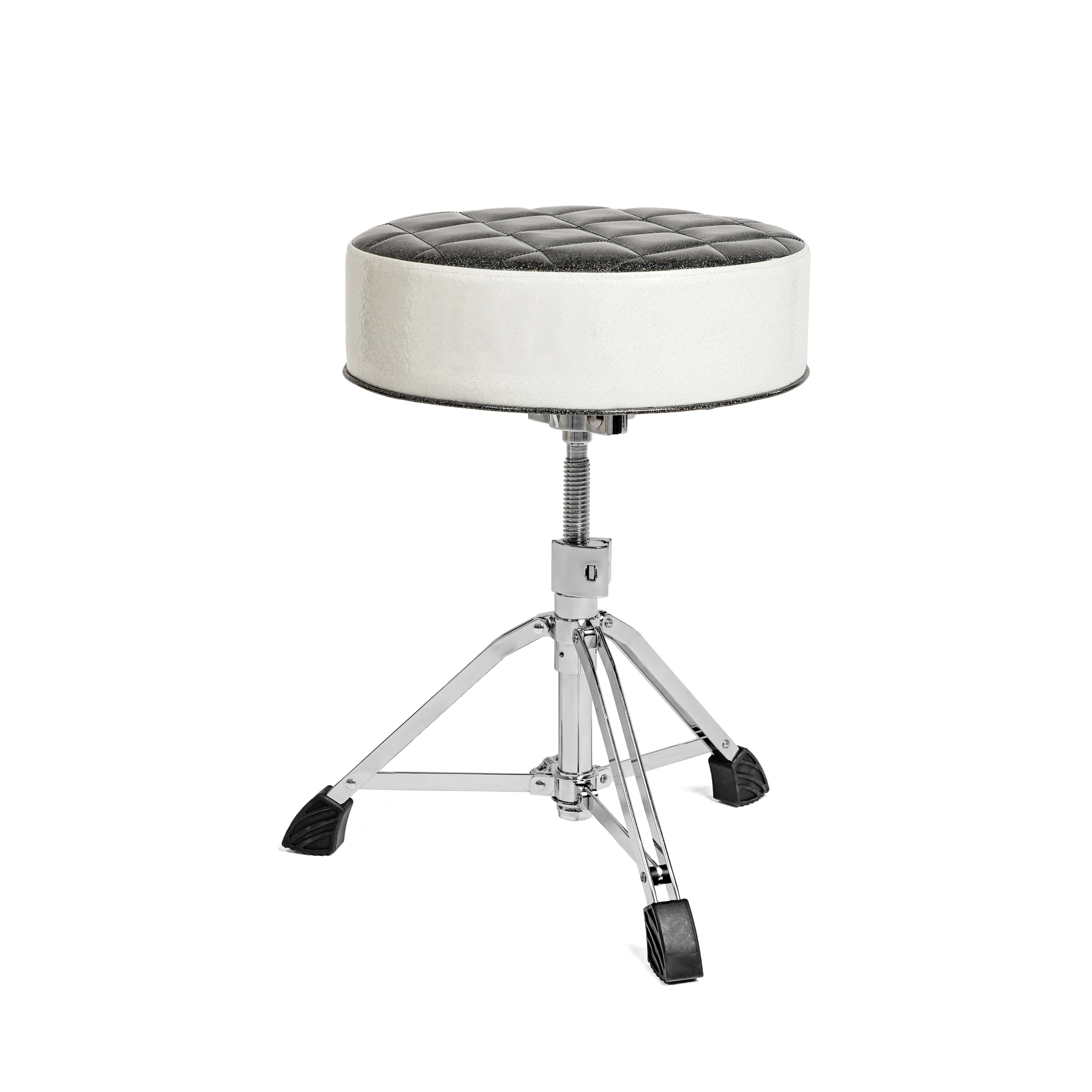 Adjustable Height Round Jazz Drum Chair Stool Saddle Padded Anti-Slip Feet Seat Drum Throne