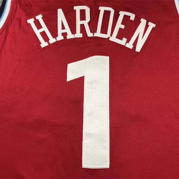 2024 wholesale New Stitched American basketball Jerseys new season #1 James Harden Blue White Red jerseys