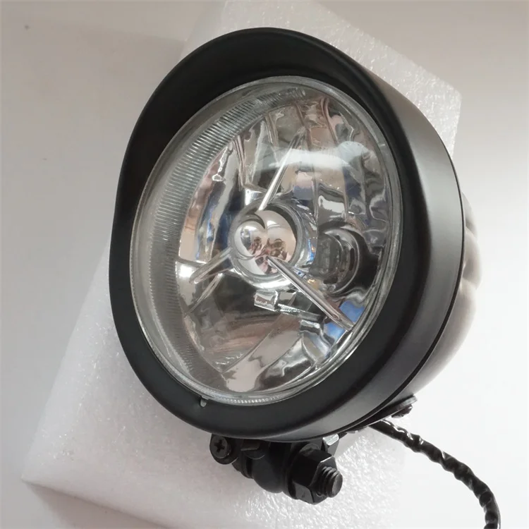 Универсальные Автомобильные светодиодные фары E-mark, черные, серебристые, 5 Вт, 12 В, 4,5 дюйма