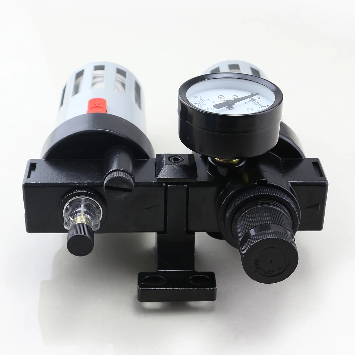 1/4 3/8 1/2 BFC Filter Pressure Gauge with Air Pressure Regulator Lubricator Combination Compressor Filter Regulator Water Trap