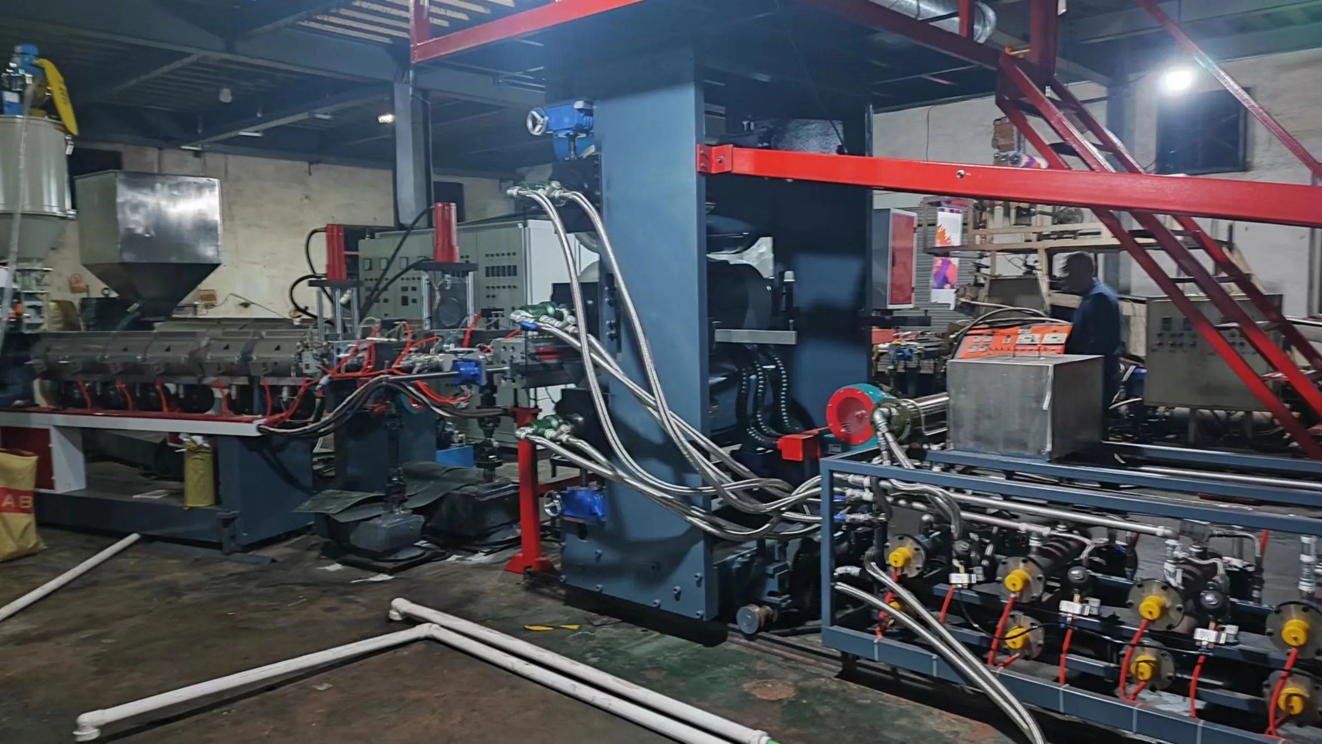 YESHINE 2023 Luggage ABS PC Plastic Film Making Machine Suitcase Single Screw Plastic Sheet Extruder Making Machine