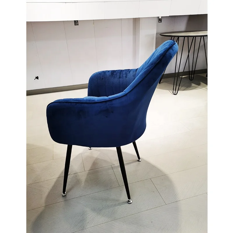 Design Modern Nordic Detachable Accent Dinning chair Cream Upholstered Velvet Dining Chairs with gold metal legs for Restaurant