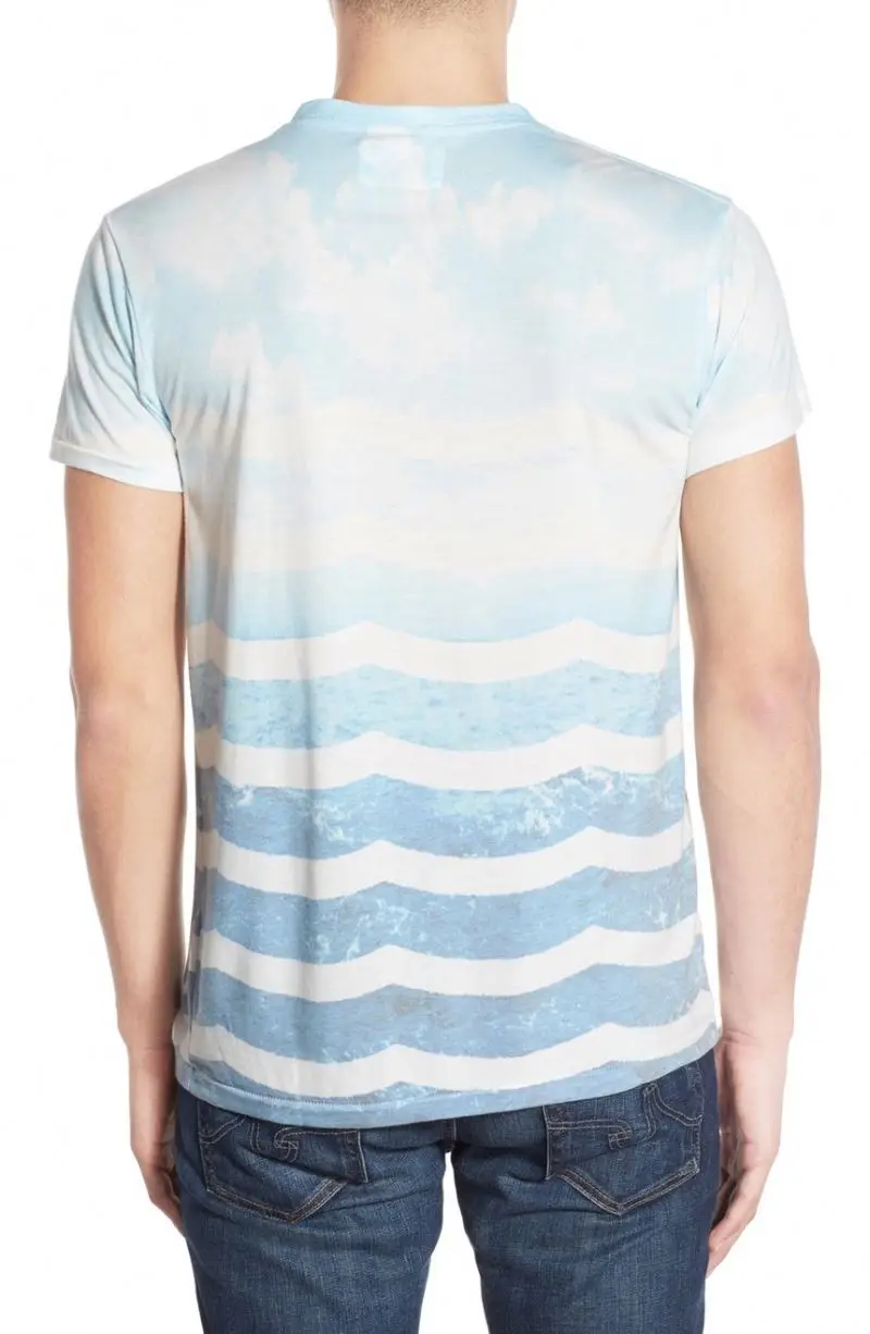Marine layer v neck apparel agents 95 cotton 5 elastane t shirt
