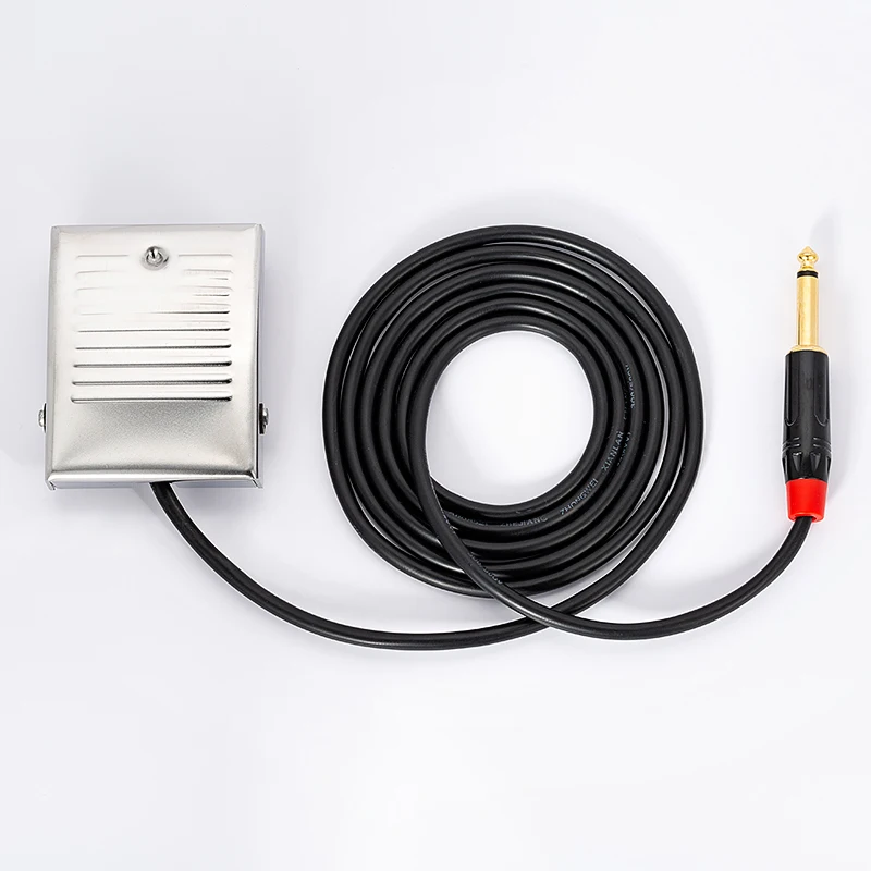 Stainless Steel Tattoo Foot Pedal Big Pedal With Thread Tattoo Machine Accessories