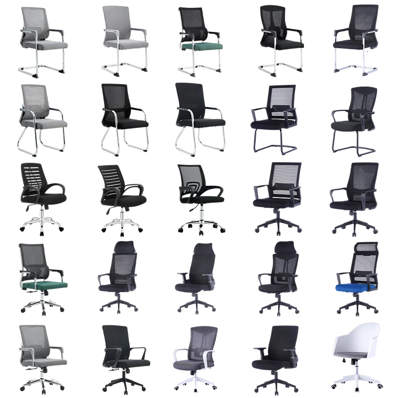 high back visitor manager boss executive arm rest ergonomic adjustable swivel reclining mesh office chair with lumbar support