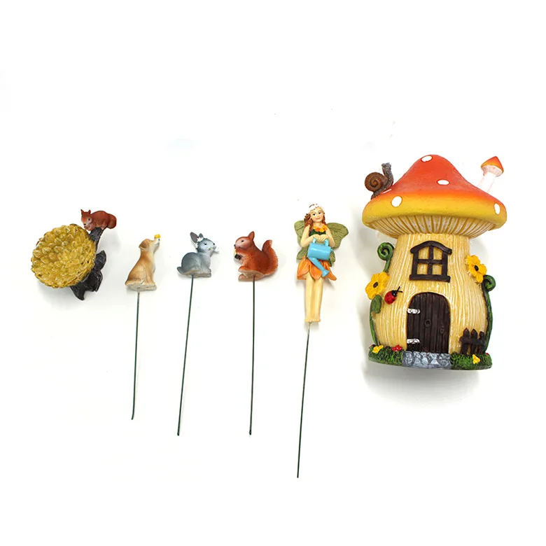 Jiayi Craft  Wholesale Fairy Garden Miniatures Fairy Garden Houses Fairy House Garden Decoration