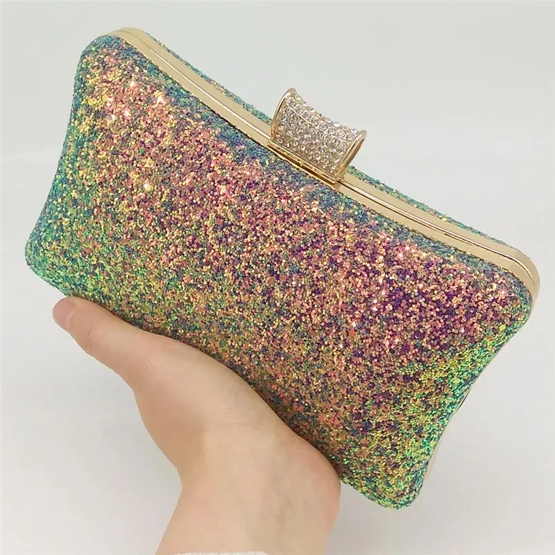 Holographic metallic chunky glitter faux  leather fabric glitter synthetic leather for bags and hairbows