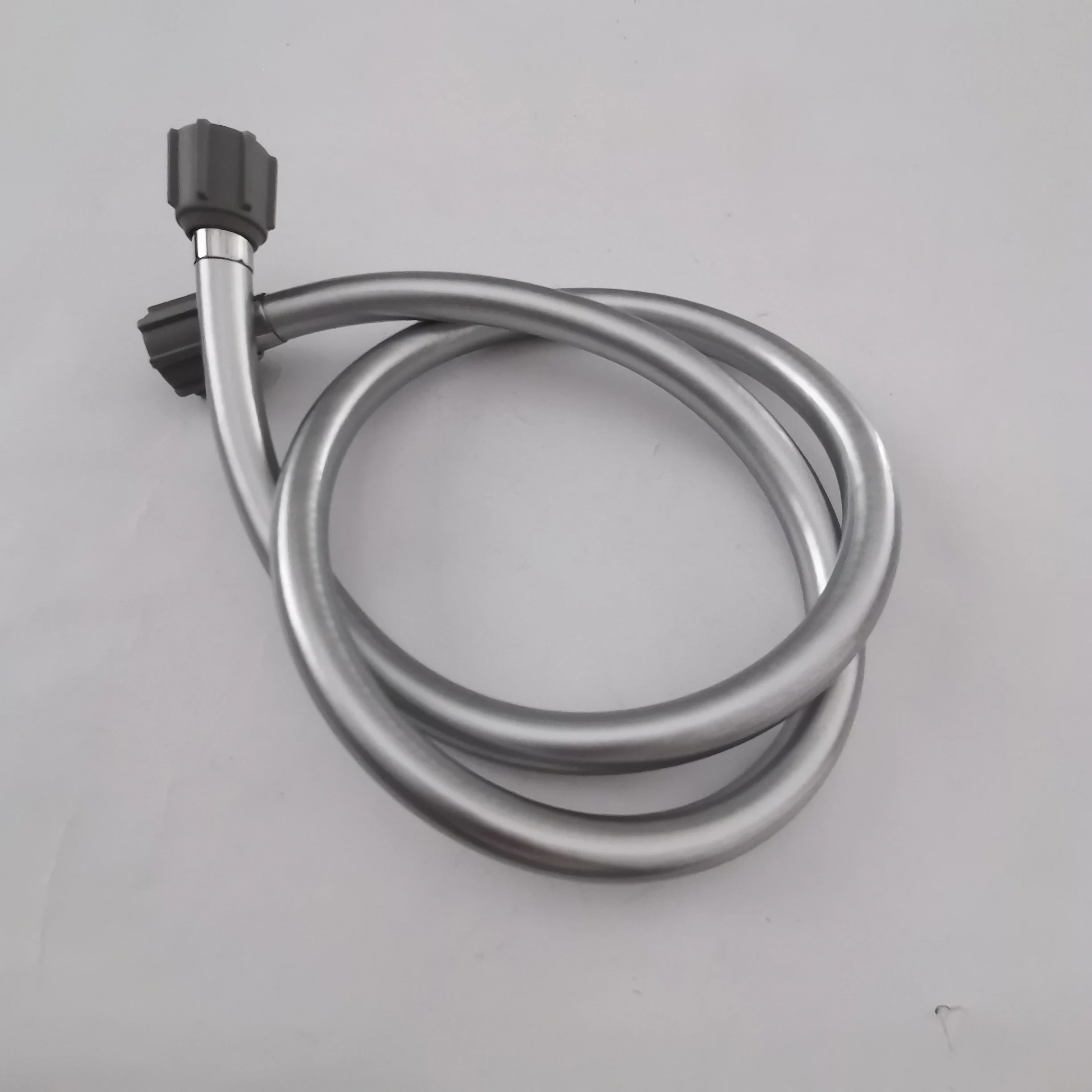 China popular silver grey PVC plastic braided flexible rubber sanitary bathroom bidet sprayer shower hose tube pipe