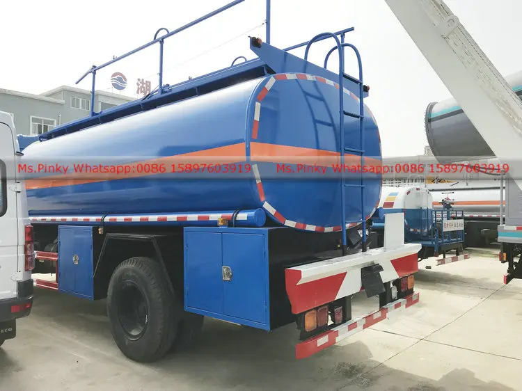 China Suizhou 15cbm Mobile Fuel Dispenser Oil Tanker Truck 4000Gallon Diesel Fuel Tank Truck