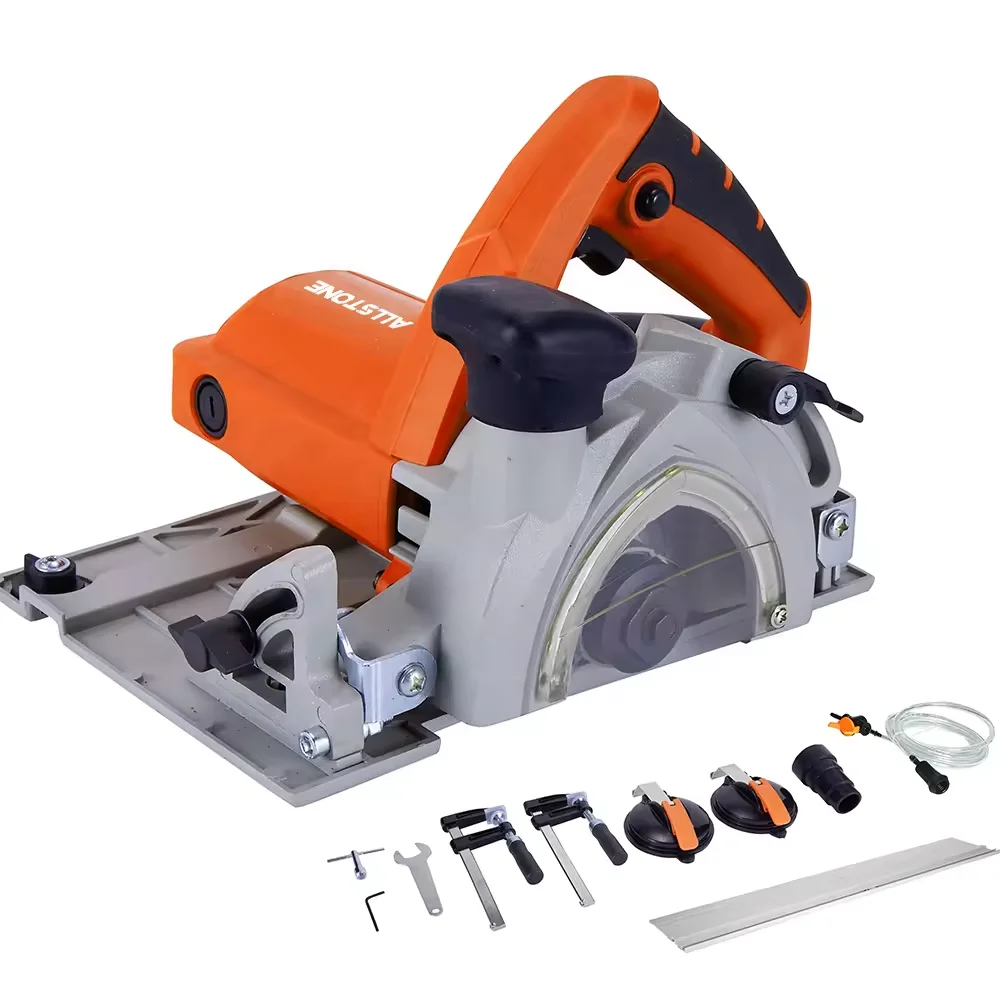 AKX High Power 1400W Handheld Electric Circular Saw Plunge Cut Circular Track Saw Guide Rail