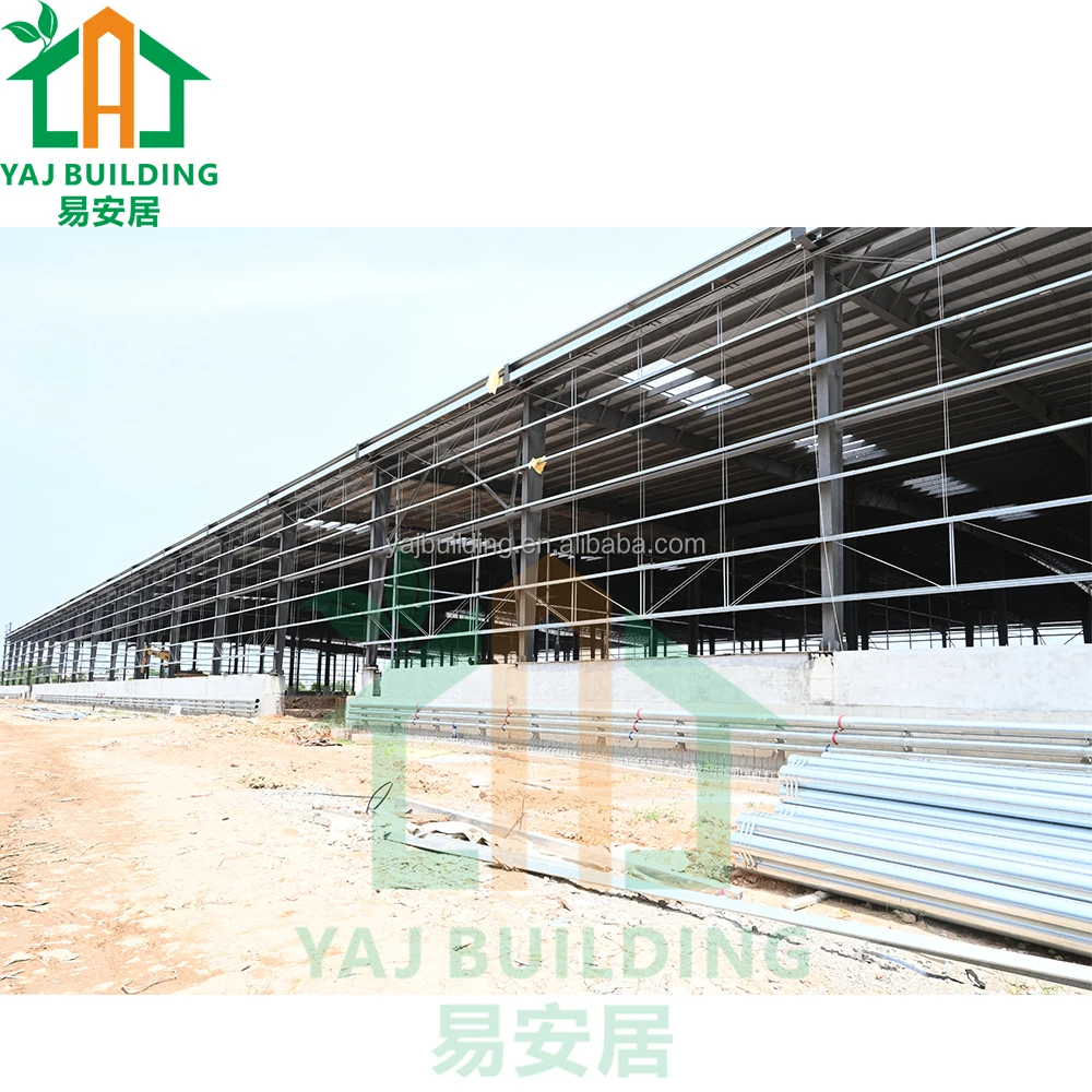 Сборный склад стальной конструкции сборный промышленный каркас из углеродистой стали OEM ODM высокопрочный Коммерческий корпус