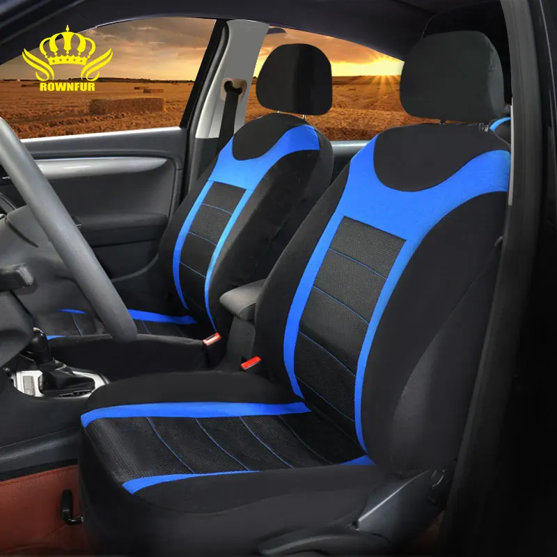 
Hot selling Blue Four Seasons Universal Washable Competitive surrounded Car Polyester Car Seat Cover 