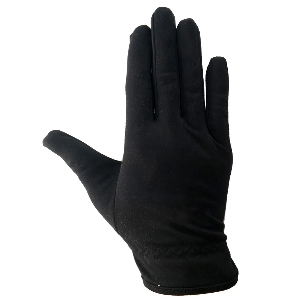 customized 100% polyester Polishing jewelry and watches cleaning microfiber clothing hand gloves for jewelry salesman
